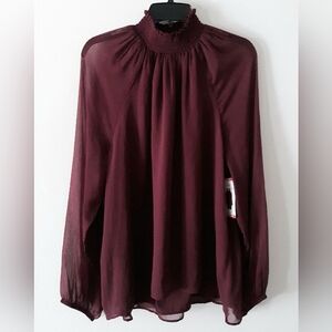 Joie Deep Burgundy Blouse NWT